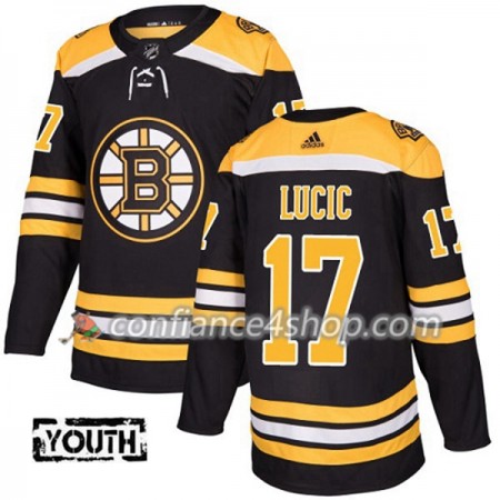 Adidas Maillot de Hockey Boston Bruins Milan Lucic 17 2017-2018 Noir Authentic - Enfant